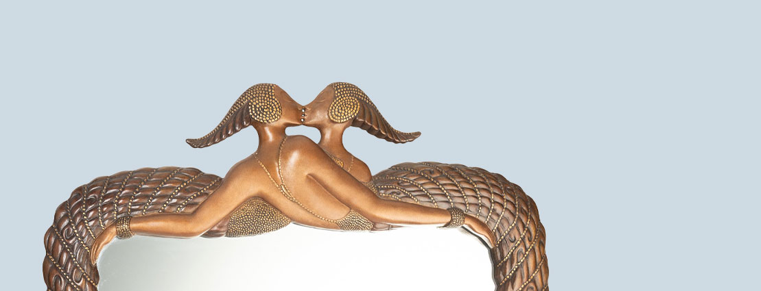 Erté (Romain de Tirtoff) Narcissism Wall Mirror, 1985 Erté (Romain de Tirtoff) Narcissism Wall Mirror, 1985