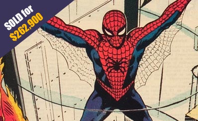 Close-up Image of The Amazing Spider-Man #1 Curator Pedigree (Marvel, 1963) CGC NM+ 9.6 White pages