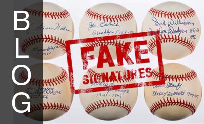 Sports Autographs: Indicators of a Fake Signature