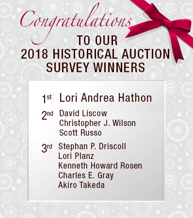 Congratulations To Our 2018 Historical Survey Winnders