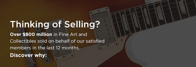 Thinking of Selling? Over $900 million in Fine Art and Collectibles auctioned on behalf of our satisfied members in the last 12 months. Discover why: Thinking of Selling? Over $900 million in Fine Art and Collectibles auctioned on behalf of our satisfied members in the last 12 months. Discover why: