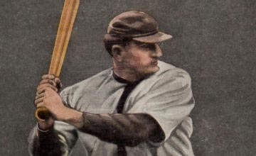 Close-up Image of 1911 Sporting Life Honus 'Hans' Wagner