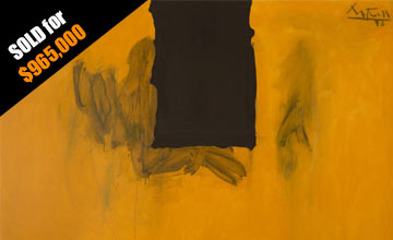 Close-up Image of Robert Motherwell's Untitled