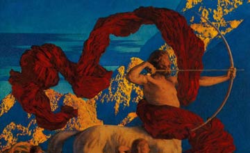 Image of the Masterpiece of Maxfield Parrish:Jason and His Teacher