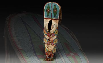 Close-up Image of the Crow Cradleboard