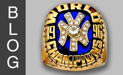 1996 New York Yankees World Championship Pendant Crafted into Ring