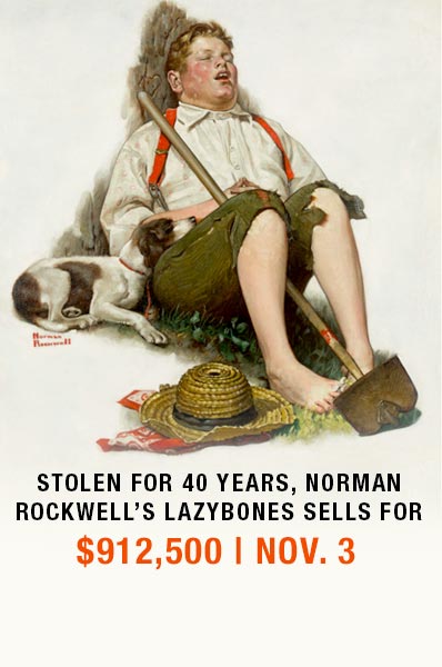 Stolen for 40 Years, Norman Rockwell’s Lazybones Sells for $912,500