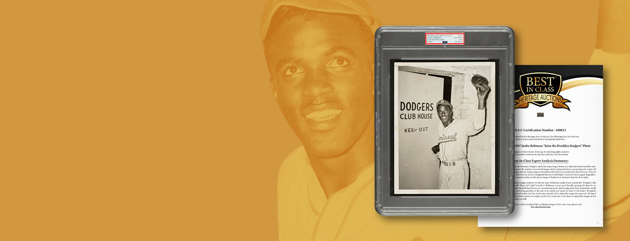 PSA/DNA Type I, 1947 Jackie Robinson PSA/DNA Type I, 1947 Jackie Robinson