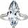 Art Deco Natural Fancy Blue Diamond, Diamond, Platinum Ring, J.E. Caldwell