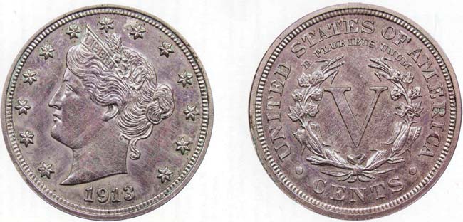 1913 5C Liberty PR64 NGC. CAC. Proof Liberty Nickels Lot 5161 Heritage Auctions