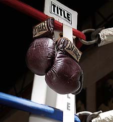 1971 Muhammad Ali Fight Worn Gloves from First Joe Frazier Bout