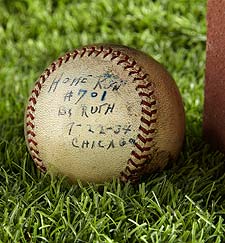 1934 Babe Ruth Career Home Run #701 Baseball with Remarkable Provenance