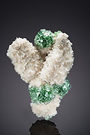 Apophyllite on Stilbite