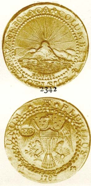1787 DBLN Brasher Doubloon, EB on Wing, W-5840, MS63 NGC 1787 DBLN Brasher Doubloon, EB on Wing, W-5840, MS63 NGC