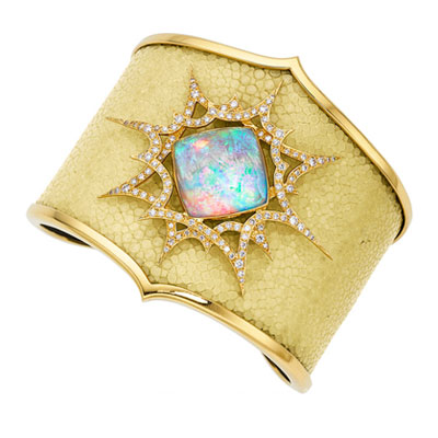 Quartz, Opal, Diamond, Shagreen, Gold Bracelet, Stephen Webster