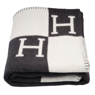 Hermes Coconut & Chamomile Wool and Cashmere Avalon Blanket