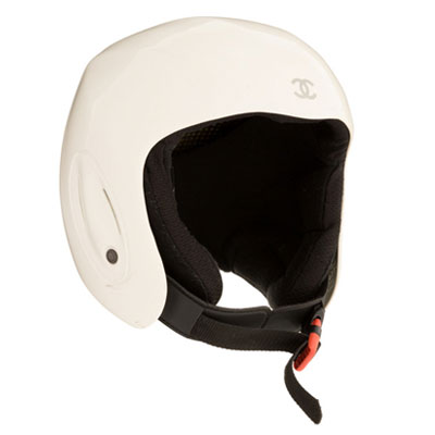 Chanel Limited Edition White PVC Snowboard Helmet