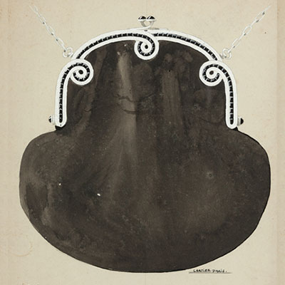 Cartier Original Sketch, French, circa 1901