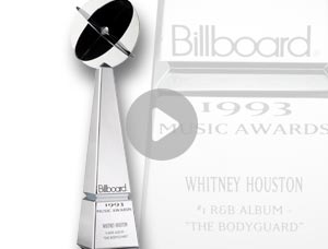 Whitney Houston Billboard Award for '#1 R&B Album' The Bodyguard, 1993