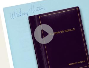 Whitney Houston's Personal Script for Waiting to Exhale, 1995