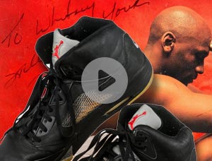 Whitney Houston - Pair of Game-Worn Nike Air Jordan Sneakers Gifted by Michael Jordan, circa 1990