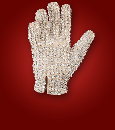 Michael Jackson Personally Owned Crystal-Studded Glove Worn on Stage During the Victory Tour (1984)