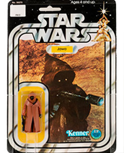 Star Wars - Jawa 12 Back-A Vinyl Cape Action Figure (Kenner, 1978) AFA 85 NM+.