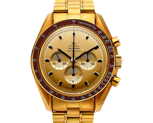 Despite being over 50 years old, the dial on this Omega Speedmaster offered in Heritage's November 16 auction presents in like-new condition.