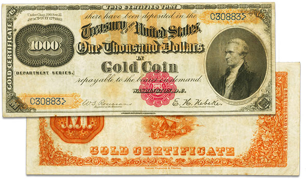 US Gold Certificate