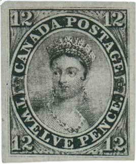 (3) 1851, 12d black, laid paper