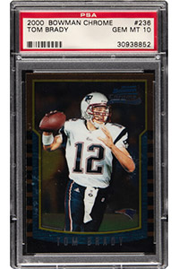 2000 Bowman Chrome Tom Brady Rookie #236 PSA Gem Mint 10