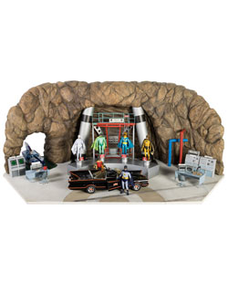 One-of-a-kind 1:6 scale Batman Batcave Diorama with Prototypes (Hot Toys, 2016).