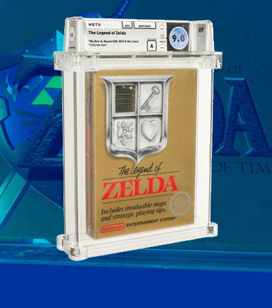 The Legend of Zelda - Wata 9.0 A Sealed [No Rev-A, Round SOQ, Early Production], NES Nintendo 1987 USA. 