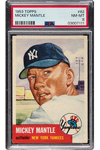1953 Topps Mickey Mantle #82 PSA NM-MT 8