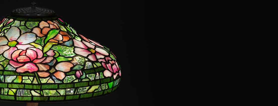Tiffany Studios Early Peony Table Lamp, circa 1905