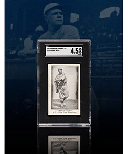1921 E121 American Caramel Co. Babe Ruth SGC VG-EX+ 4.5 - Pop One, One Higher