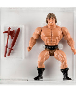 Masters of the Universe - He-Man (Brown Hair) Loose Action Figure (Mattel, 1982) AFA 90 NM+/MT 