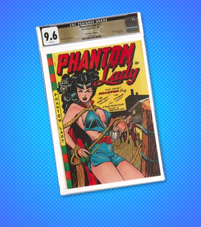 Phantom Lady #17 The Promise Collection Pedigree (Fox Features Syndicate, 1948) CGC NM+ 9.6 Pink pages.