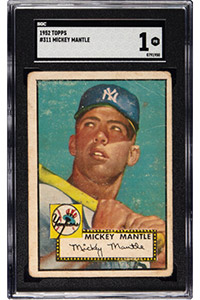 1952 Topps Mickey Mantle #311 SGC Poor 1