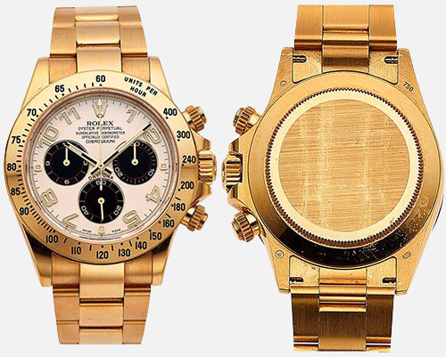 yellow gold Rolex Daytona .
