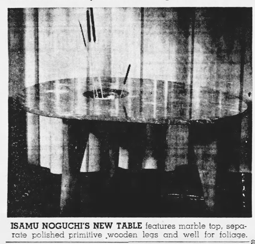 Isamu Noguchi Rare and Important Table, 1945-1947