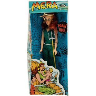 DC Super Queens Mera 12-Inch Fashion Doll (Ideal, 1967).
