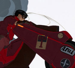 Akira Kaneda Production Cel with Animation Drawing