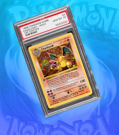 Pokémon Charizard #4 First Edition Base Set Trading Card (Wizards of the Coast, 1999) PSA GEM MT 10