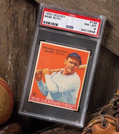 1933 Goudey Babe Ruth #149 PSA NM-MT 8--Only Two Superior