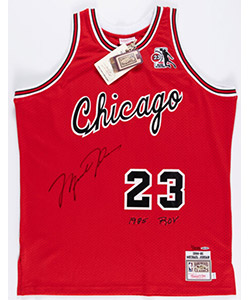 2014 Michael Jordan Signed Limited Edition 'Rookie of the Year' Chicago Bulls Jersey