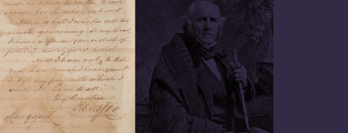 Sam Houston Autograph Letter Signed