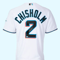 2021 Jazz Chisholm Game Worn & Signed Miami Marlins Jersey, MLB Authentic - 4-1 vs. Rays.