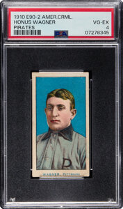 1910 E90-2 American Caramel Honus Wagner (Pirates) PSA VG-EX 4