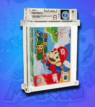 Super Mario 64 - Wata 9.8 A++ Sealed, N64 Nintendo 1996 USA. 